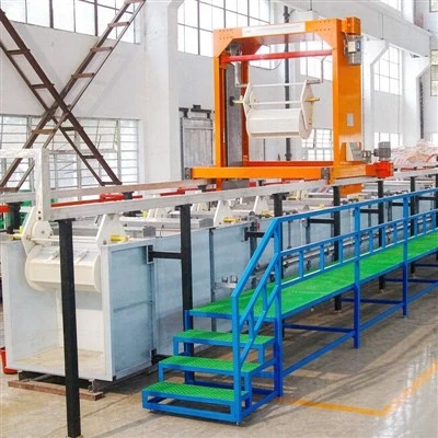 Linea di rivestimento per immersione a catena dentata